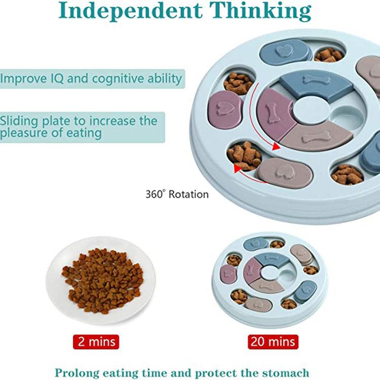 Interactive Dog Puzzle Feeding Bowl: Engage Your Pup's Mind And Taste Buds
