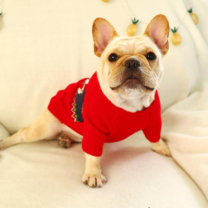 Festive Pet Sweater: Cozy Christmas Delight
