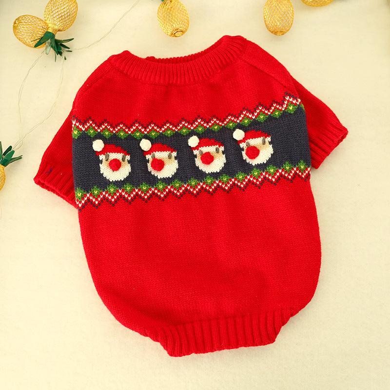 Festive Pet Sweater: Cozy Christmas Delight