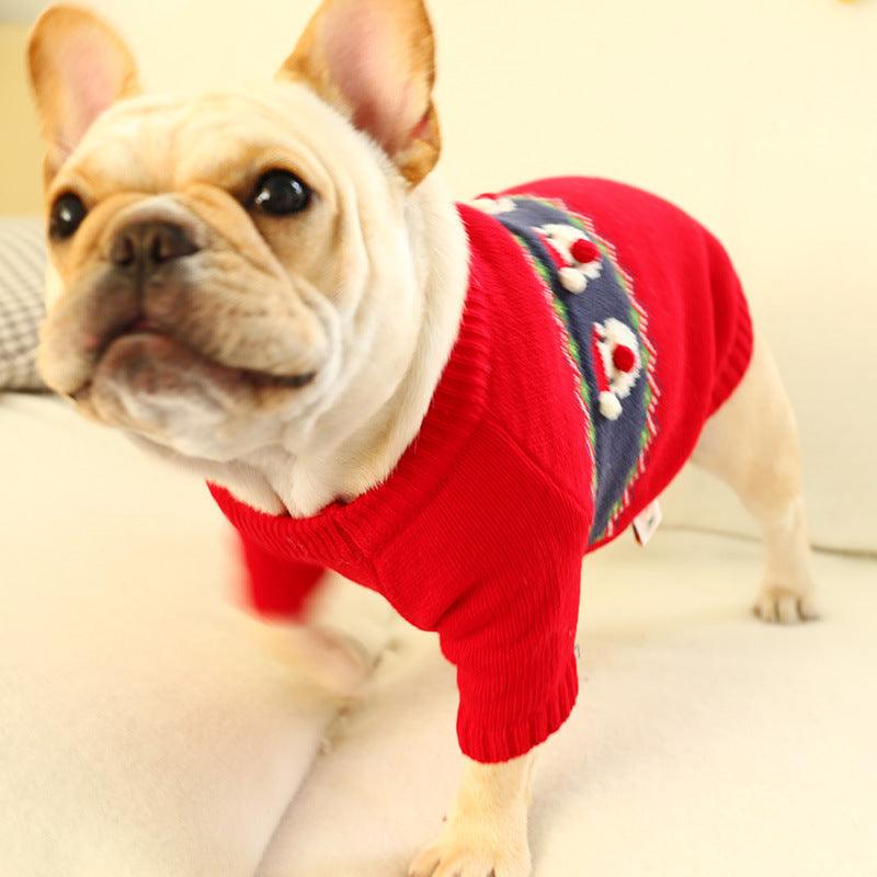 Festive Pet Sweater: Cozy Christmas Delight
