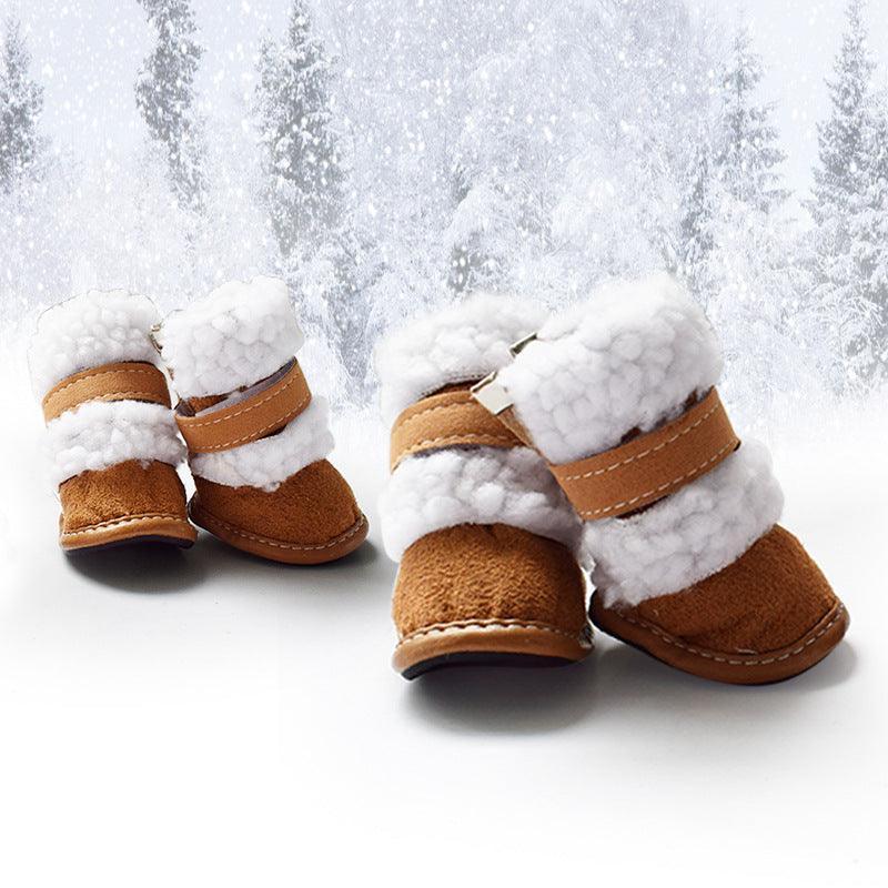 Cozypaws - Stylish Lamb Wool Pet Shoes For Winter
