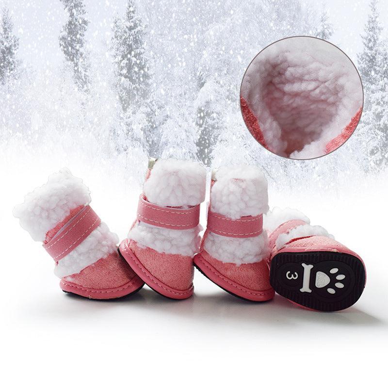 Cozypaws - Stylish Lamb Wool Pet Shoes For Winter